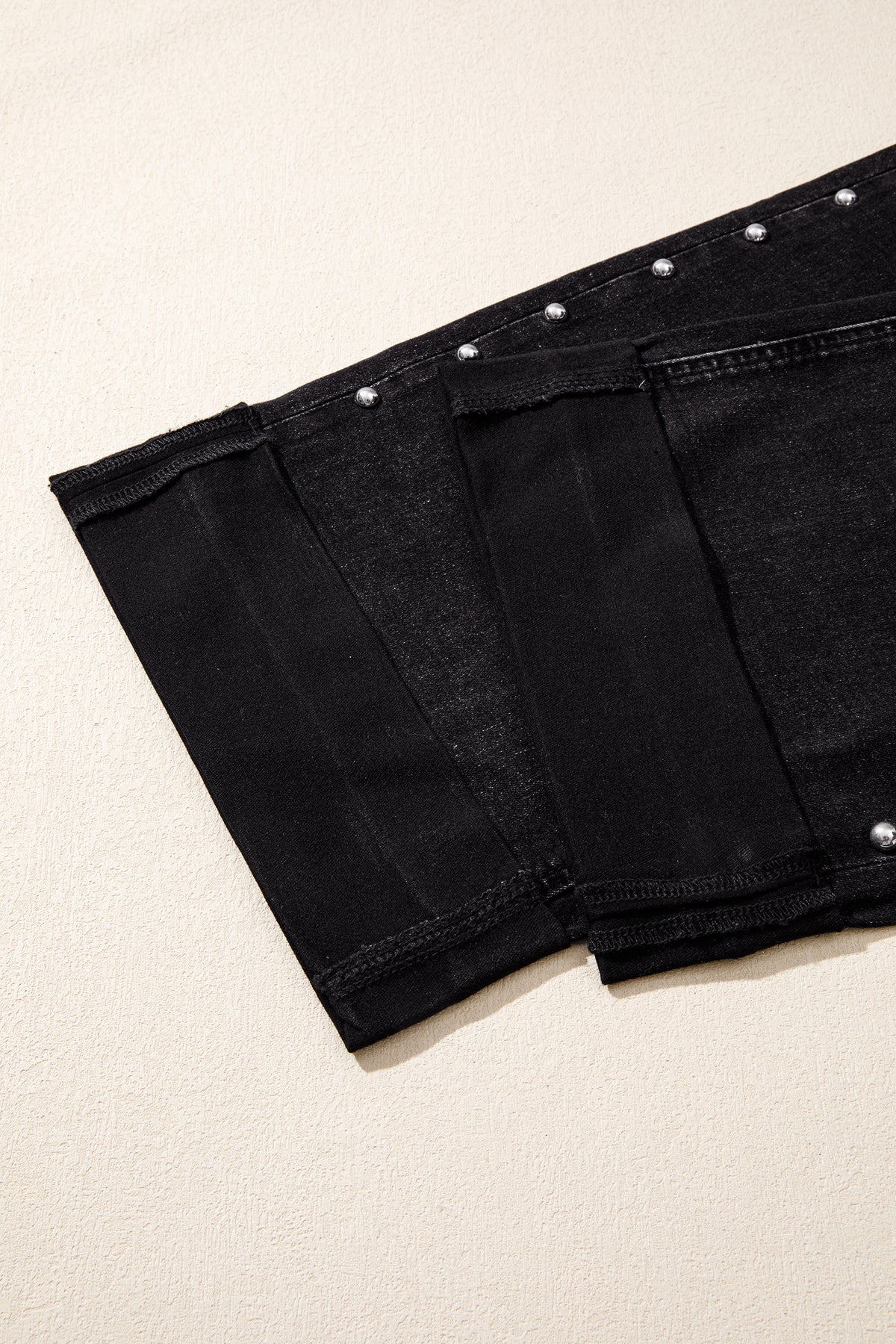 Black studded jeans, view 12