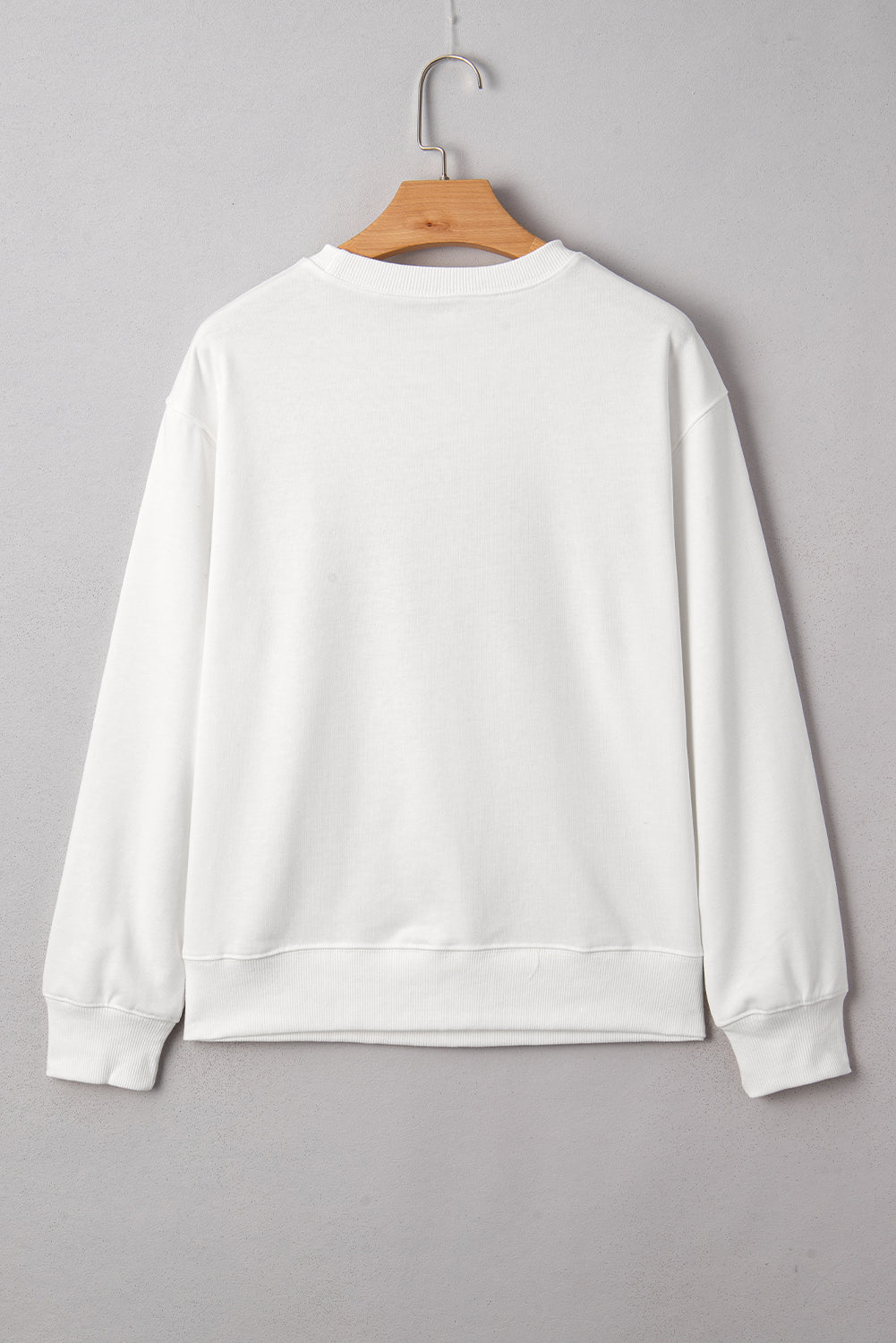 White 3D football sweatshirt, view 4
