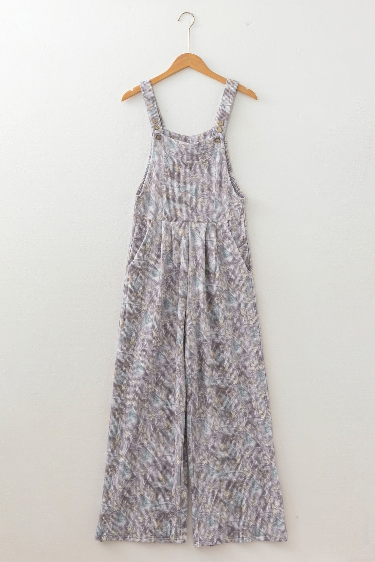 Brown Camouflage Twist Ribbed Sleeveless Full-Length Casual Jumpsuit Dear-Lover Dropshipping