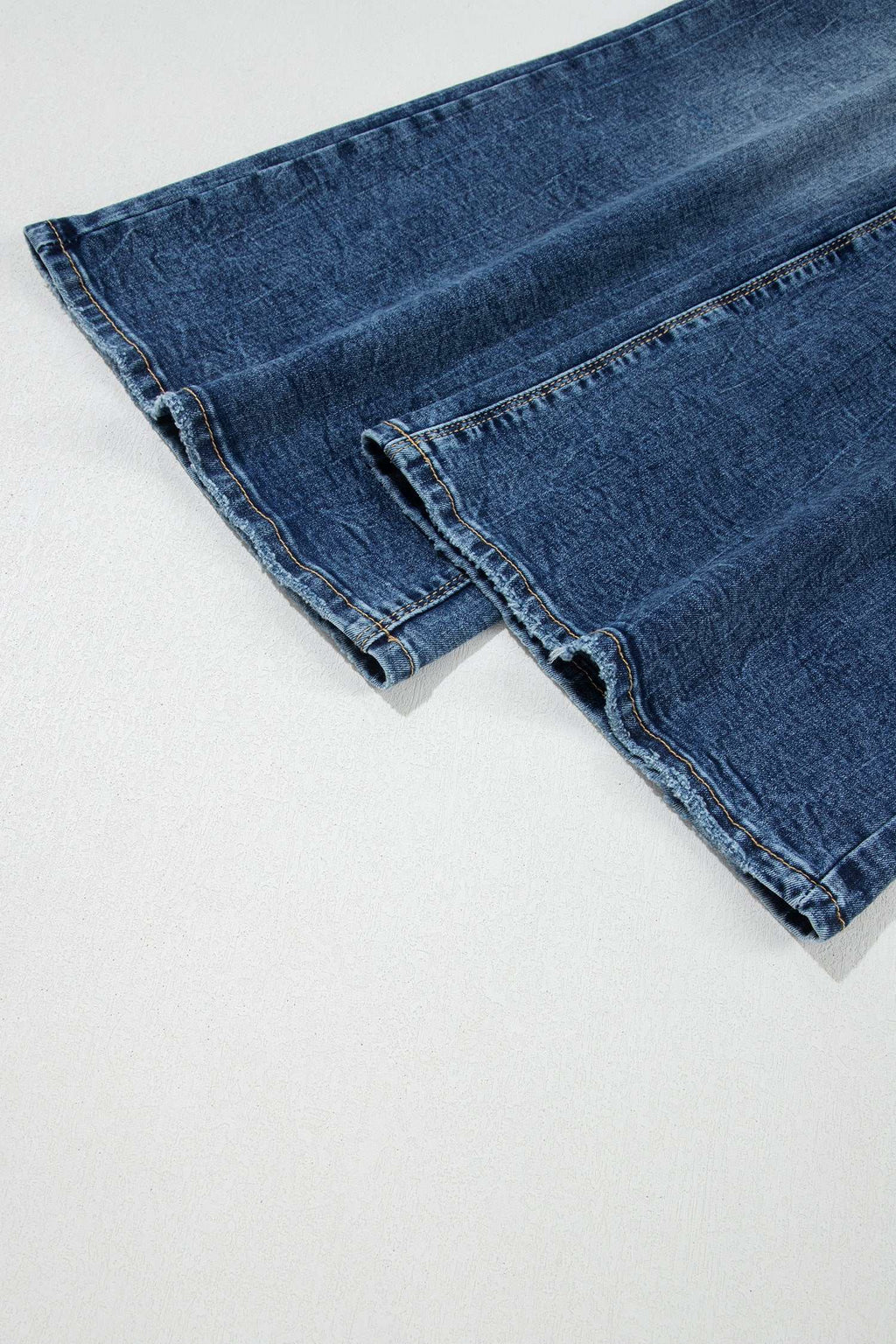 Beau Blue Acid Wash Pocket Detail Flare Jeans BD Boutique