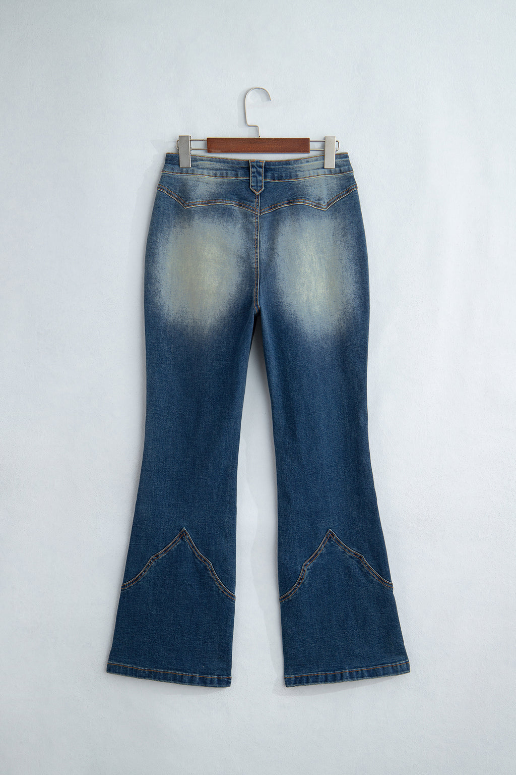 Sail Blue Pocket Detail Flare Leg Jeans Dear-Lover Dropshipping