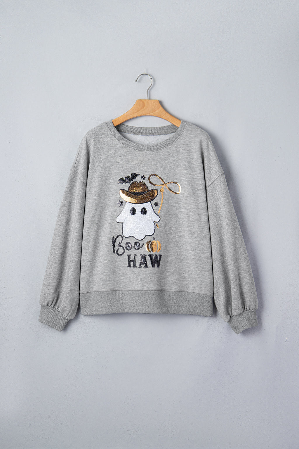 Sequin western ghost sweatshirt, alternate view