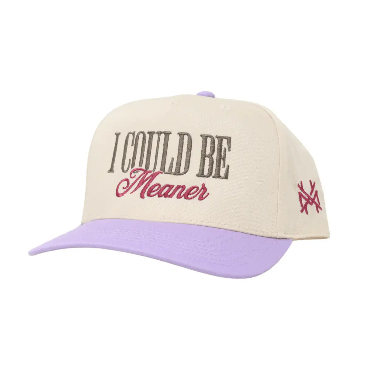 I Could Be Meaner Hat - Retro Lavender/Natural