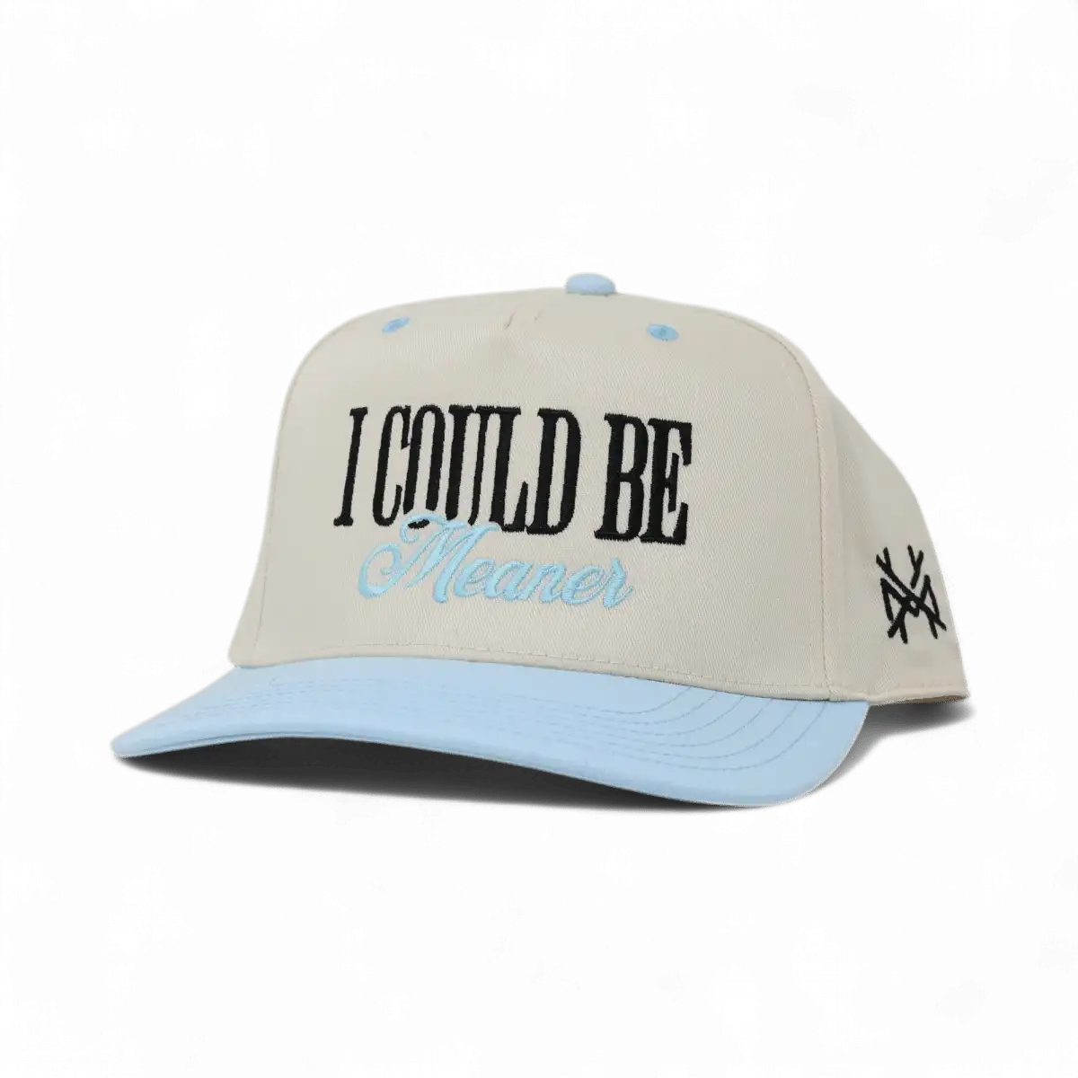 I Could Be Meaner Hat - Retro Powder Blue/Natural