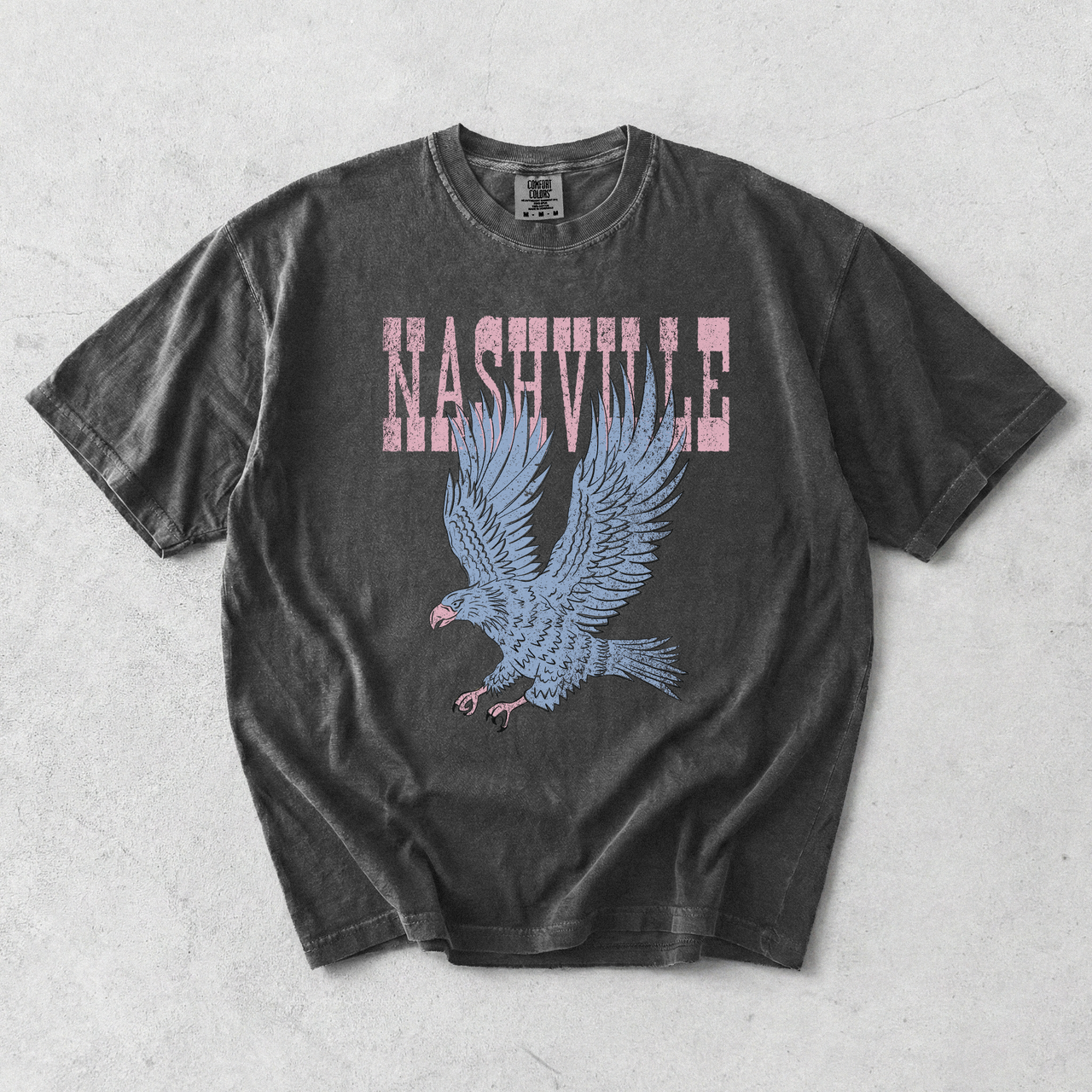Nashville Eagle Graphic Tee | Vintage Country Concert Shirt